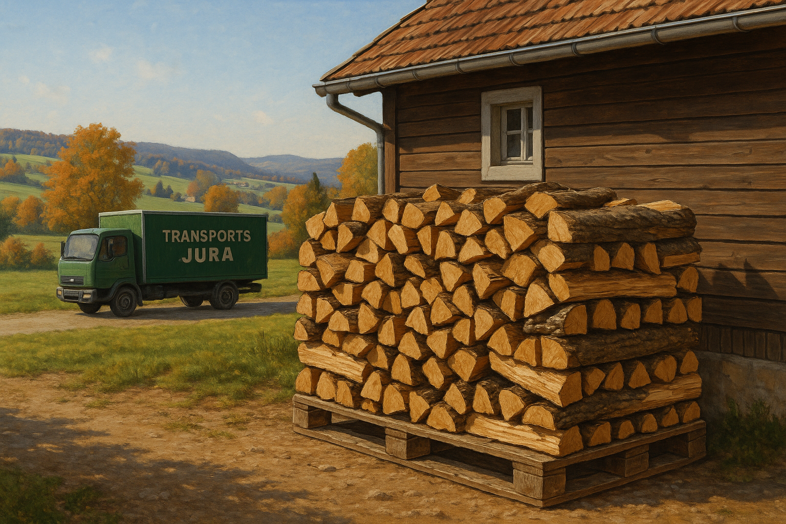 Explorer nos bois de chauffage locaux avec livraison pratique dans le Jura