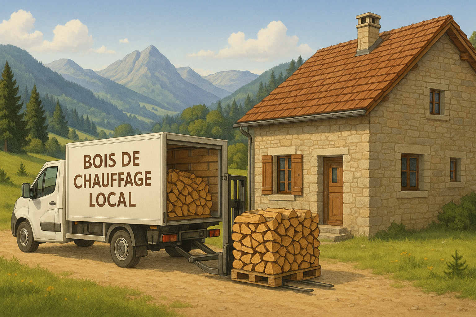 Comment commander et recevoir votre bois de chauffage dans le Jura