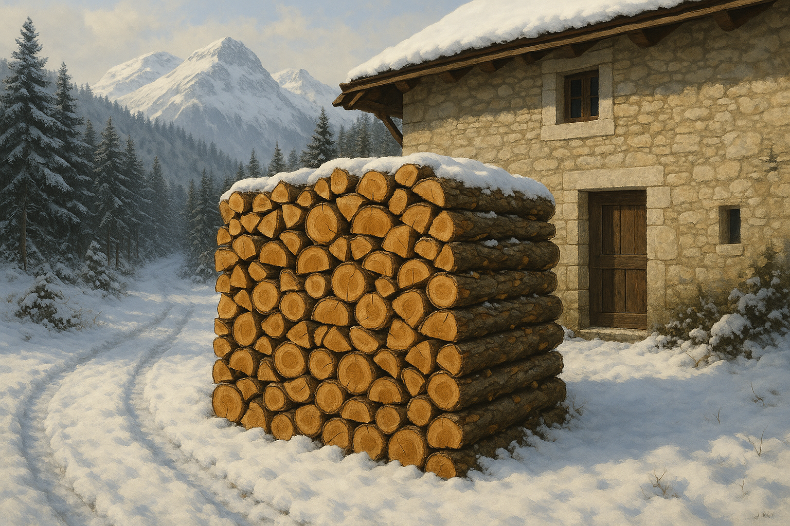Bien estimer son stock de bois de chauffage pour l’hiver dans le Jura