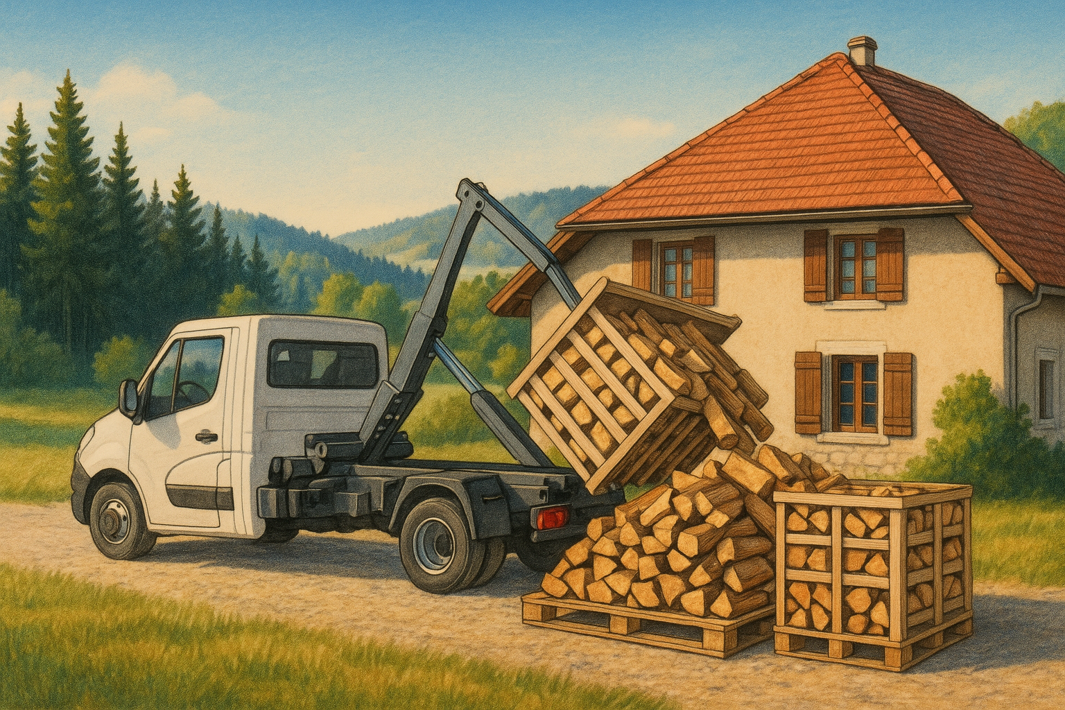Simplifiez l’achat de votre bois de chauffage avec livraison dans le Jura